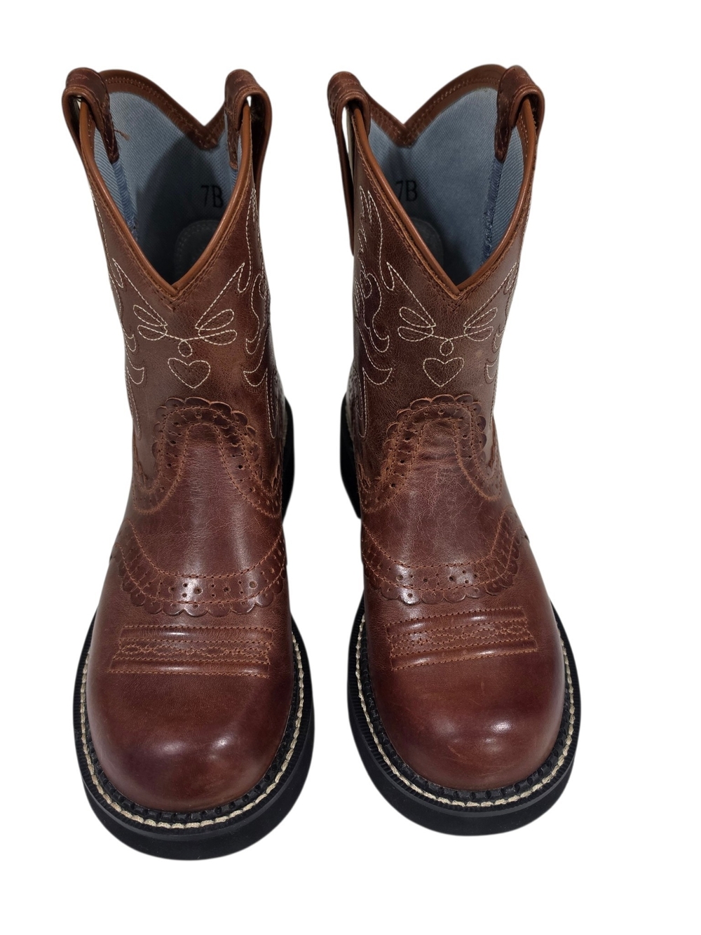 ARIAT FATBABY LEATHER SHORT SHAFT WESTERN/WORK BOOT - Picture 3 of 8